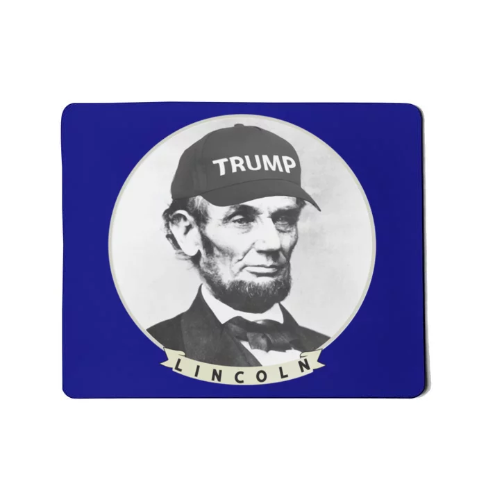 Lincoln Wearing Trump Hat Funny Abe Merica Abraham Gift Mousepad