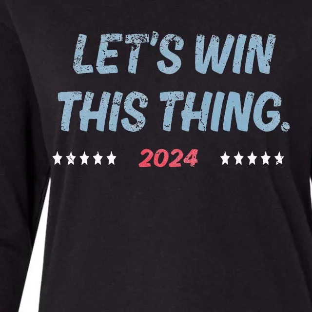 Let’S Win This Thing Tim Walz Kamala Womens Cotton Relaxed Long Sleeve T-Shirt