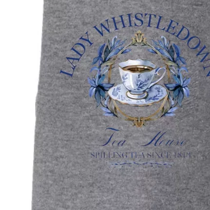 Lady Whistledown Tea House Spilling Tea Since 1813 Doggie 3-End Fleece Hoodie