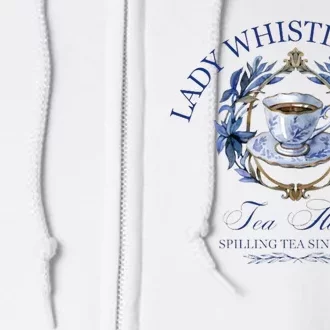 Lady Whistledown Tea House Spilling Tea Since 1813 Full Zip Hoodie