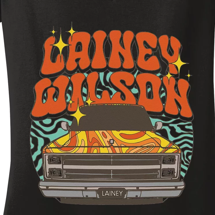 Lainey Wilson Truck Women's V-Neck T-Shirt