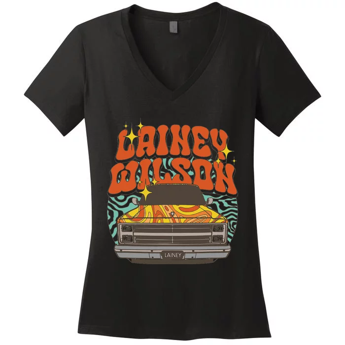 Lainey Wilson Truck Women's V-Neck T-Shirt