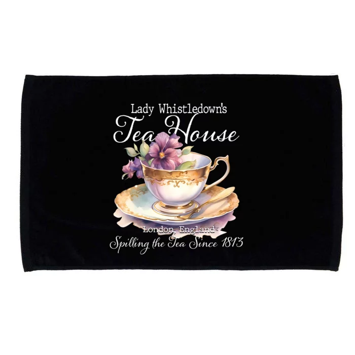 Lady Whistledowns Tea House Spilling The Tea Since 1813 Lady Microfiber Hand Towel