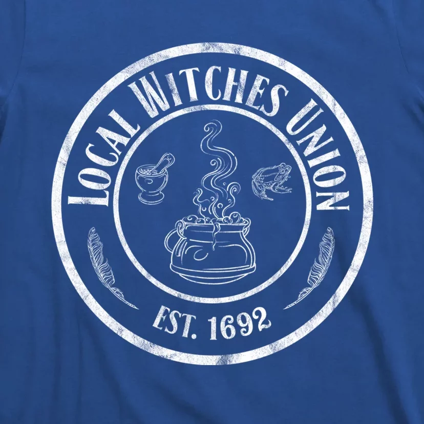 Local Witches Union Est 1692 Distressed Halloween Funny Gift T-Shirt