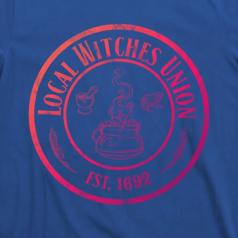 Local Witches Union Est 1692 Distressed Halloween Gift T-Shirt