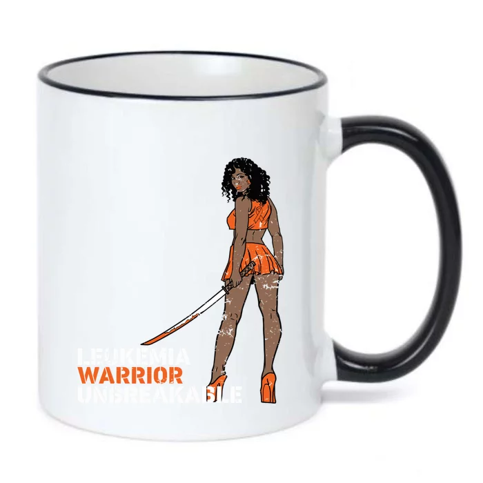 Leukemia Warrior Unbreakable Blood Cancer Awareness Melanin Gift Black Color Changing Mug