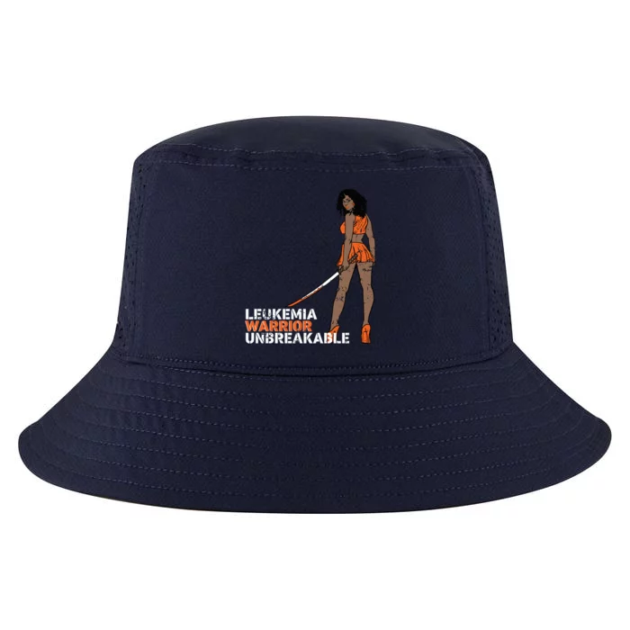 Leukemia Warrior Unbreakable Blood Cancer Awareness Melanin Gift Cool Comfort Performance Bucket Hat