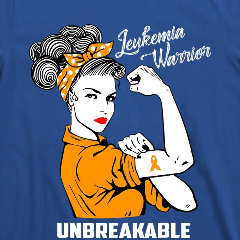 Leukemia Warrior Unbreakable Cool Gift T-Shirt