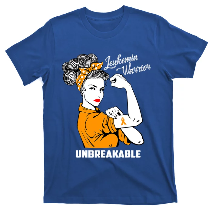 Leukemia Warrior Unbreakable Cool Gift T-Shirt