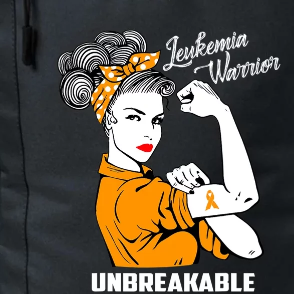 Leukemia Warrior Unbreakable Cool Gift Daily Commute Backpack