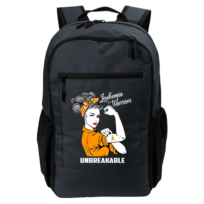 Leukemia Warrior Unbreakable Cool Gift Daily Commute Backpack