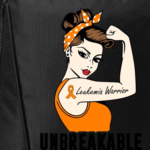 Leukemia Warrior Unbreakable Perfect Strong Cute Gift City Backpack