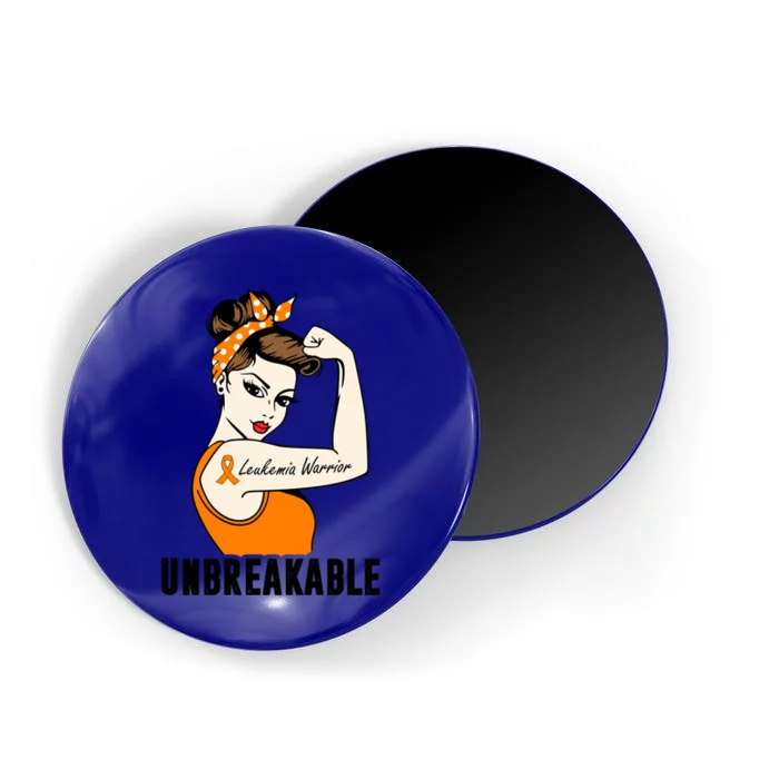 Leukemia Warrior Unbreakable Perfect Strong Cute Gift Magnet