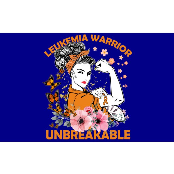 Leukemia Warrior Unbreakable Gift Awareness Funny Gift Bumper Sticker