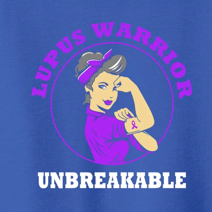 Lupus Warrior Unbreakable Lupus Awareness Gift Toddler T-Shirt