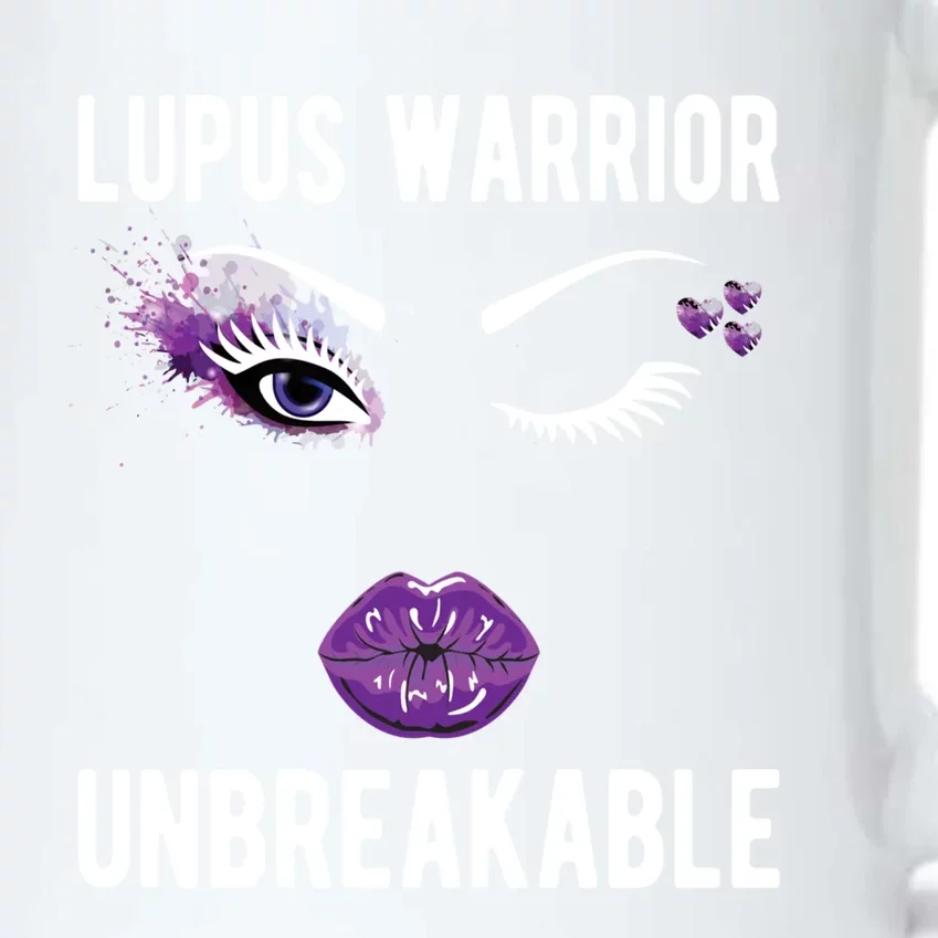 Lupus Warrior Unbreakable Purple Ribbon Lupus Fighter Gift Black Color Changing Mug