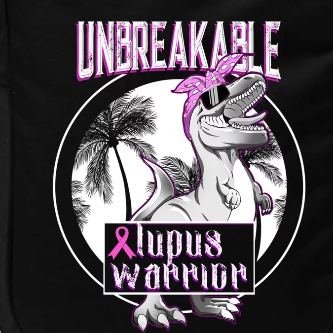 Lupus Warrior Unbreakable T Rex Lupus Awareness Gift Impact Tech Backpack