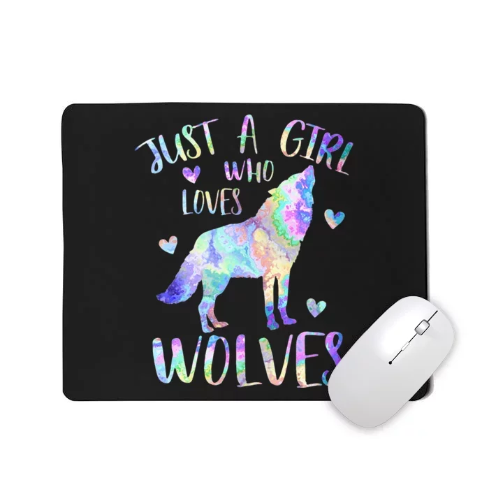 Loves Wolves wolf Face, Mousepad