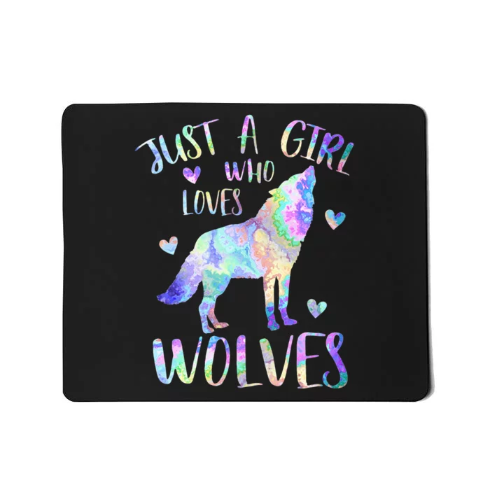 Loves Wolves wolf Face, Mousepad