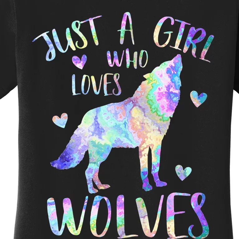 Loves Wolves wolf Face, Women's T-Shirt