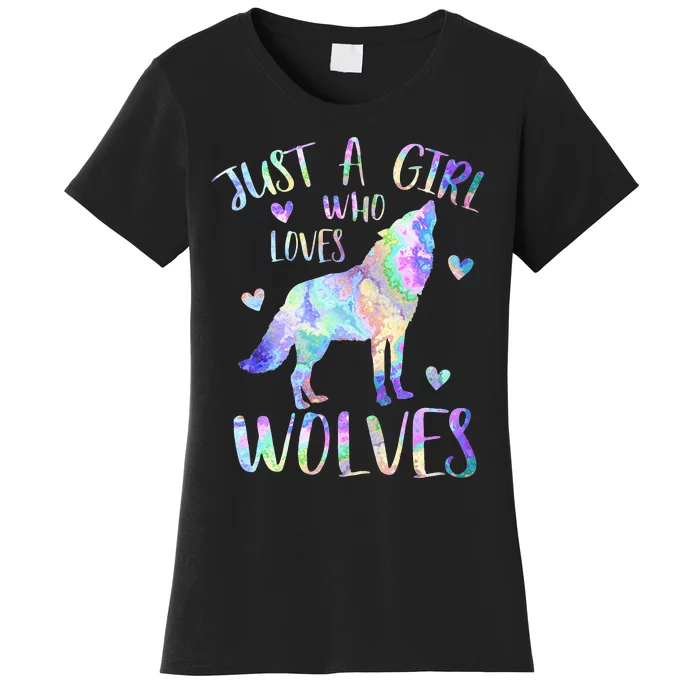 Loves Wolves wolf Face, Women's T-Shirt