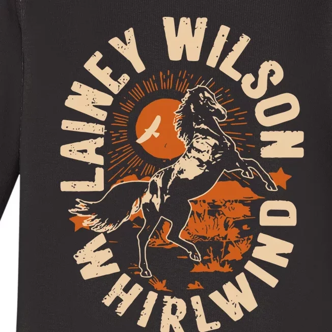 L.A.I.N.E.Y Wilson Whirlwind Horse Baby Long Sleeve Bodysuit