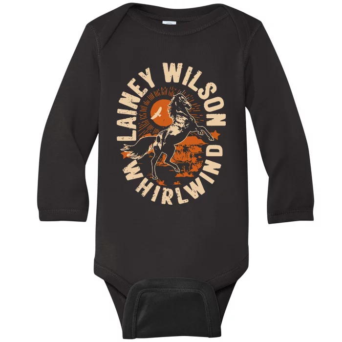 L.A.I.N.E.Y Wilson Whirlwind Horse Baby Long Sleeve Bodysuit