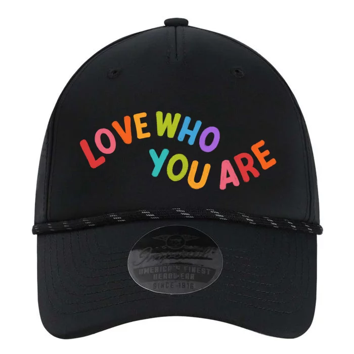 Love Who You Are Rainbow Positive Quote Performance The Dyno Cap