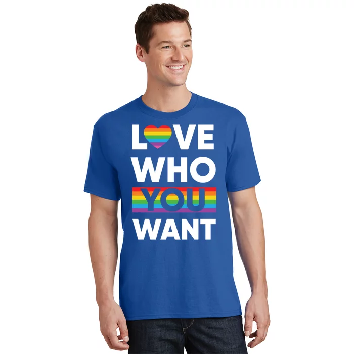 Love Who You Want Lgbt Pride Gift T-Shirt