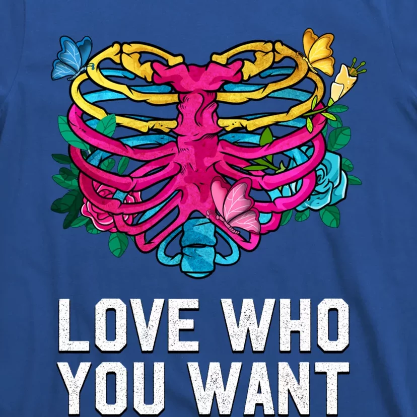 Love Who You Want Pansexual Lgbtq Pan Pride Uplifting Gift T-Shirt