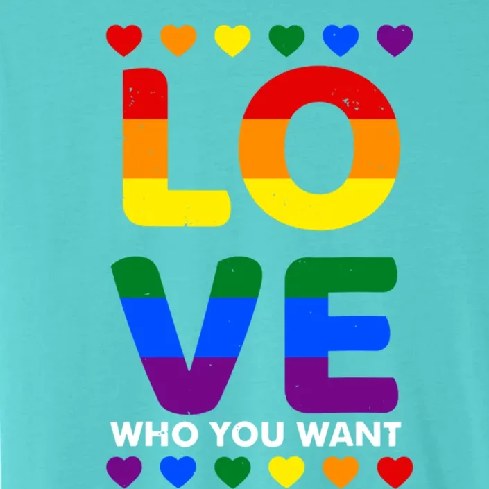 Love Who You Want Pride Lgbt Equivalent Gift ChromaSoft Performance T-Shirt