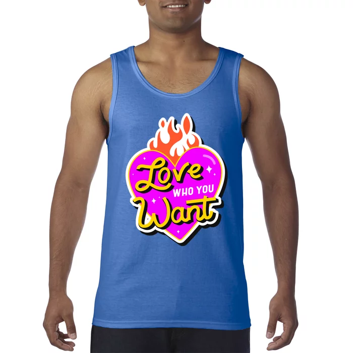 Love Who You Want Pride Month Lgbt Lgbtq+ Gift Tank Top