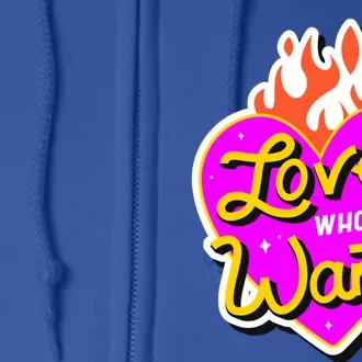 Love Who You Want Pride Month Lgbt Lgbtq+ Gift Full Zip Hoodie