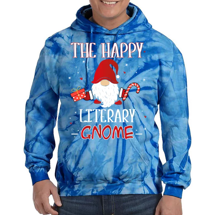 Literary Xmas Gnome Christmas Group Costume Gift Tie Dye Hoodie