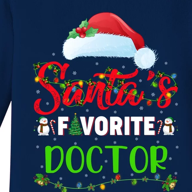 Lighting Xmas SantaS Favorite Doctor Christmas Gift Baby Long Sleeve Bodysuit