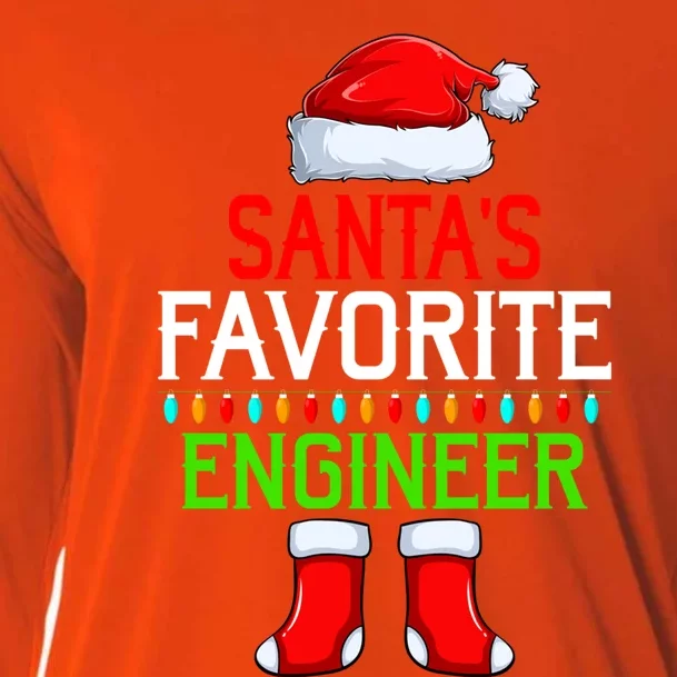 Lighting Xmas SantaS Favorites Engineer Christmas Gift Cooling Performance Long Sleeve Crew