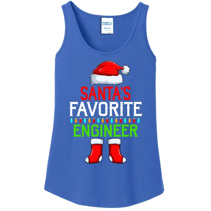 Lighting Xmas SantaS Favorites Engineer Christmas Gift Ladies Essential Tank