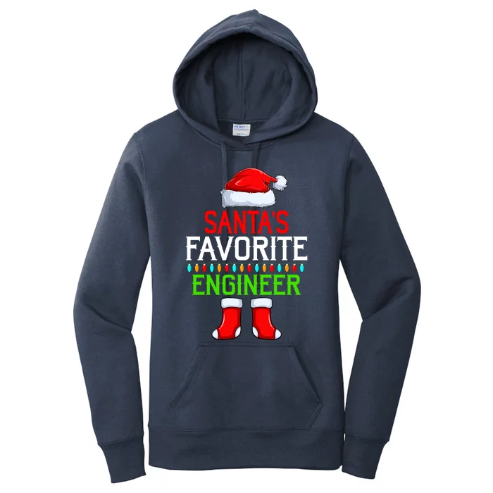 Lighting Xmas SantaS Favorites Engineer Christmas Gift Women's Pullover Hoodie