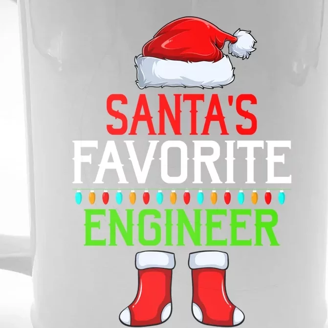 Lighting Xmas SantaS Favorites Engineer Christmas Gift Front & Back Beer Stein