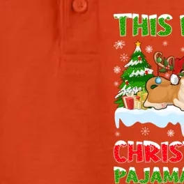 Lighting Xmas This Is My Akita Dog Christmas Pajama Gift Dry Zone Grid Performance Polo