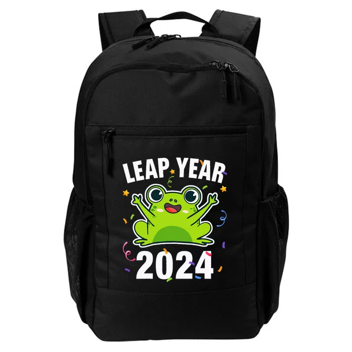 Leap Year 2024 Cute Frog Leap Day Birthday Daily Commute Backpack