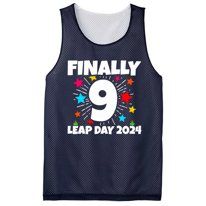 Leap Year 2024 36th Birthday Leap Day Birthday 2024 Mesh Reversible Basketball Jersey Tank