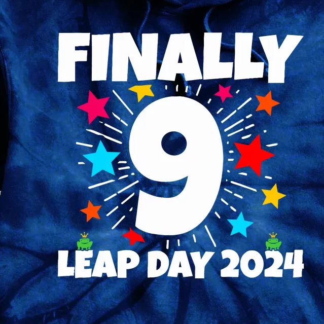 Leap Year 2024 36th Birthday Leap Day Birthday 2024 Tie Dye Hoodie