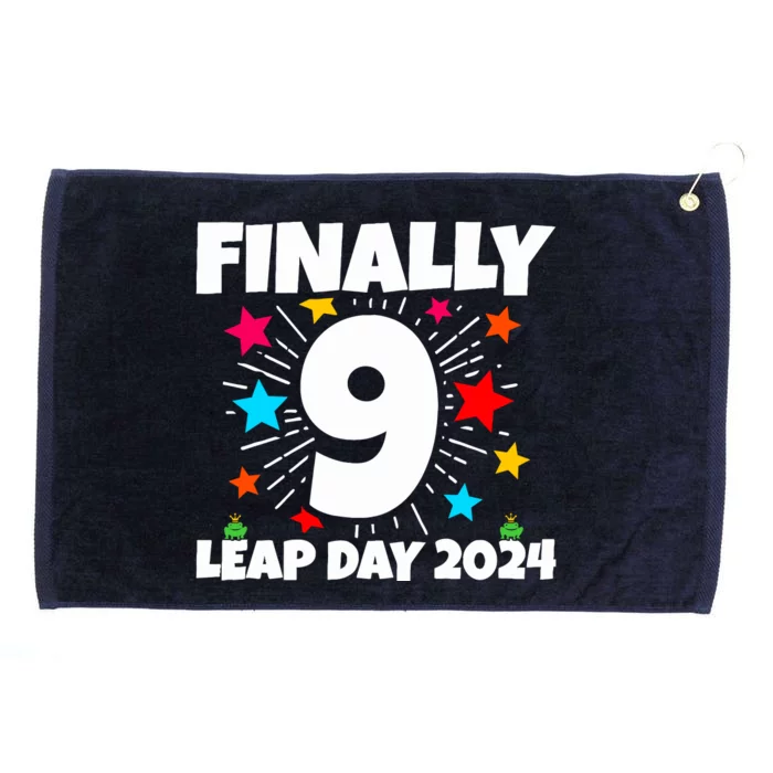 Leap Year 2024 36th Birthday Leap Day Birthday 2024 Grommeted Golf Towel