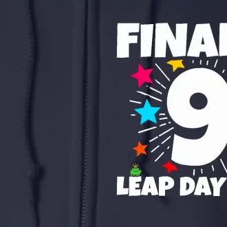 Leap Year 2024 36th Birthday Leap Day Birthday 2024 Full Zip Hoodie