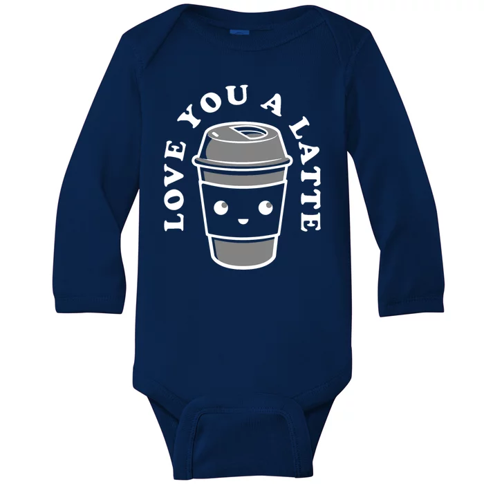 Love You A Latte Baby Long Sleeve Bodysuit