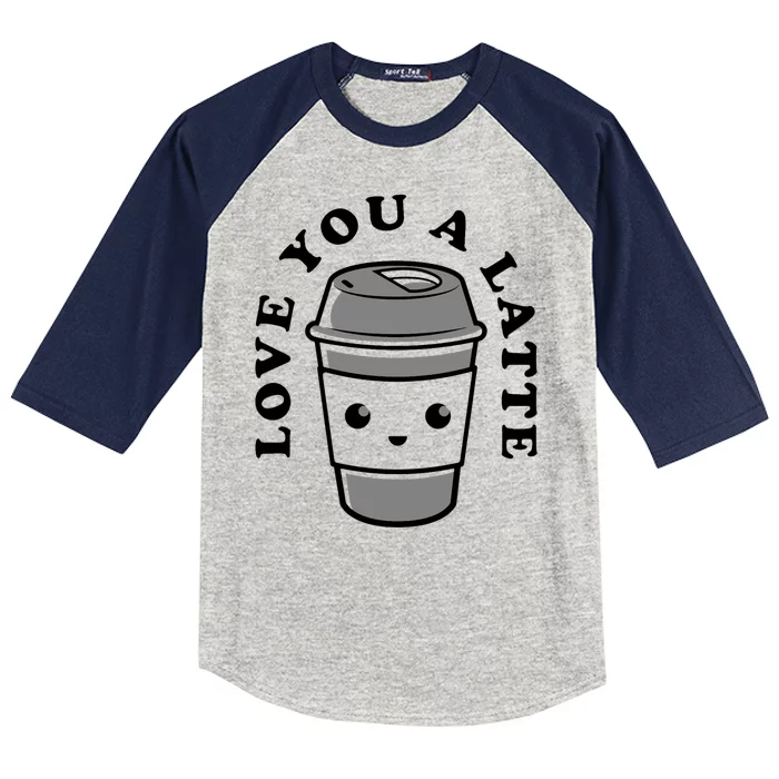 Love You A Latte Kids Colorblock Raglan Jersey