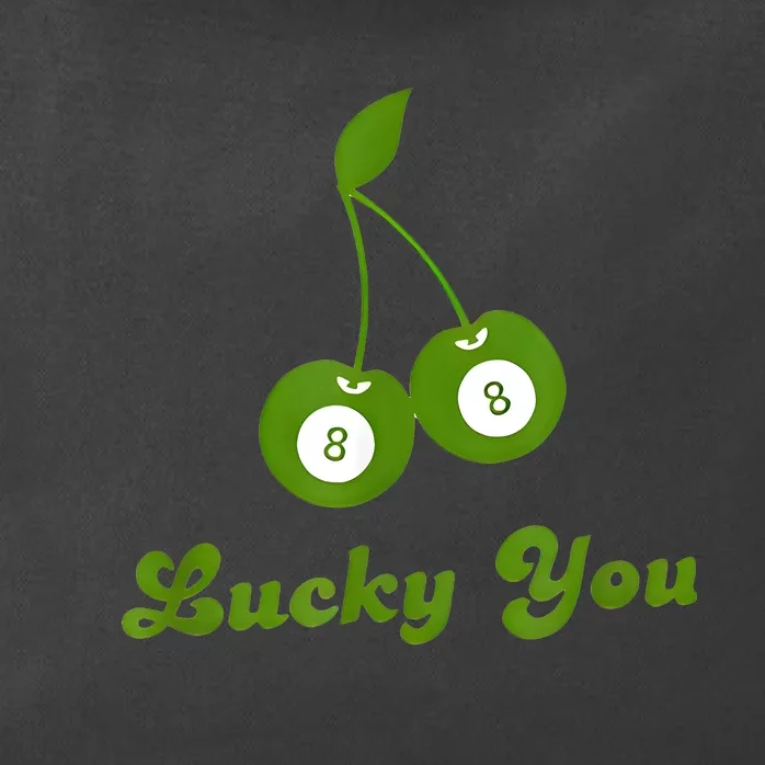 Lucky You Baby 8 Ball Cherry Baby Zip Tote Bag