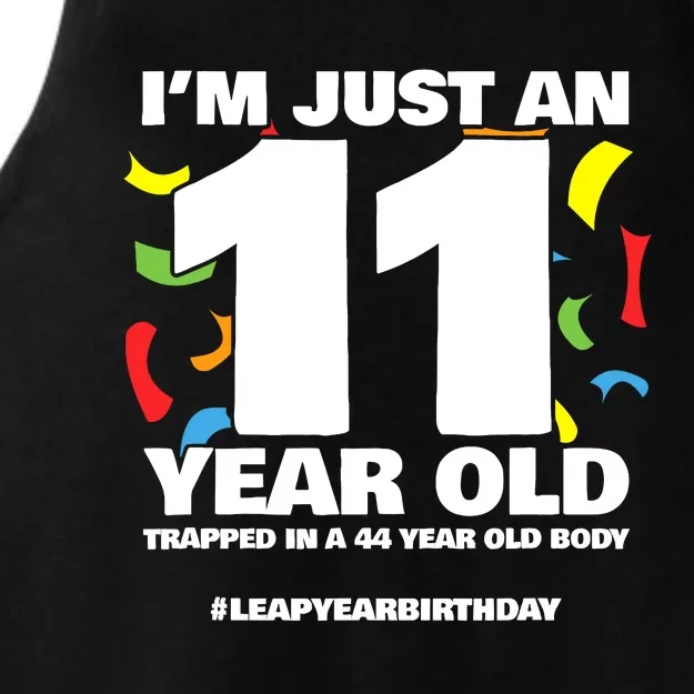 Leap Year Birthday 44th Birthday Party Leap Day Birthday Ladies Tri-Blend Wicking Tank