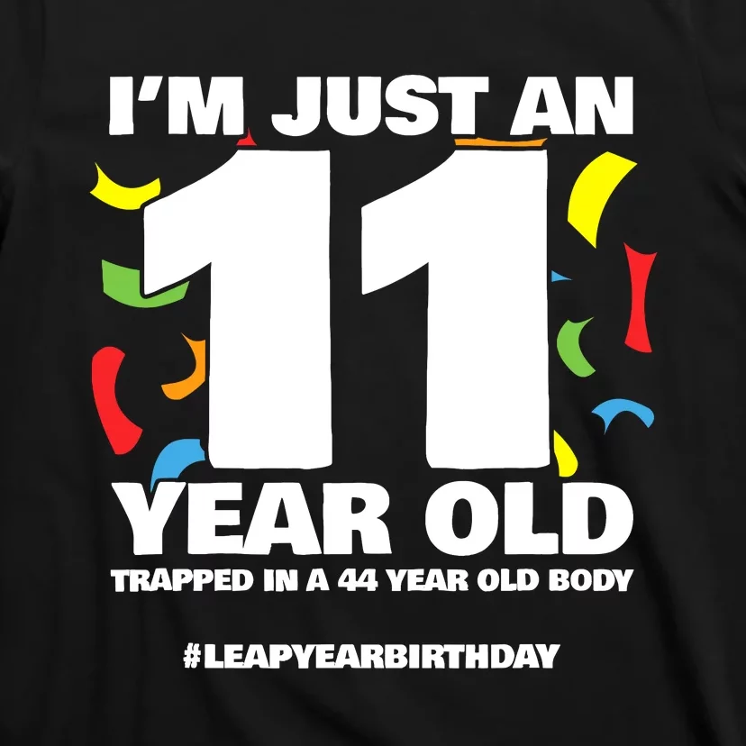 Leap Year Birthday 44th Birthday Party Leap Day Birthday T-Shirt